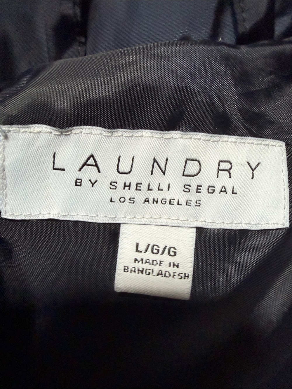 Laundry By Shelli Segal Navy Lightweight Hooded Utility Jacket - Picture 3 of 3
